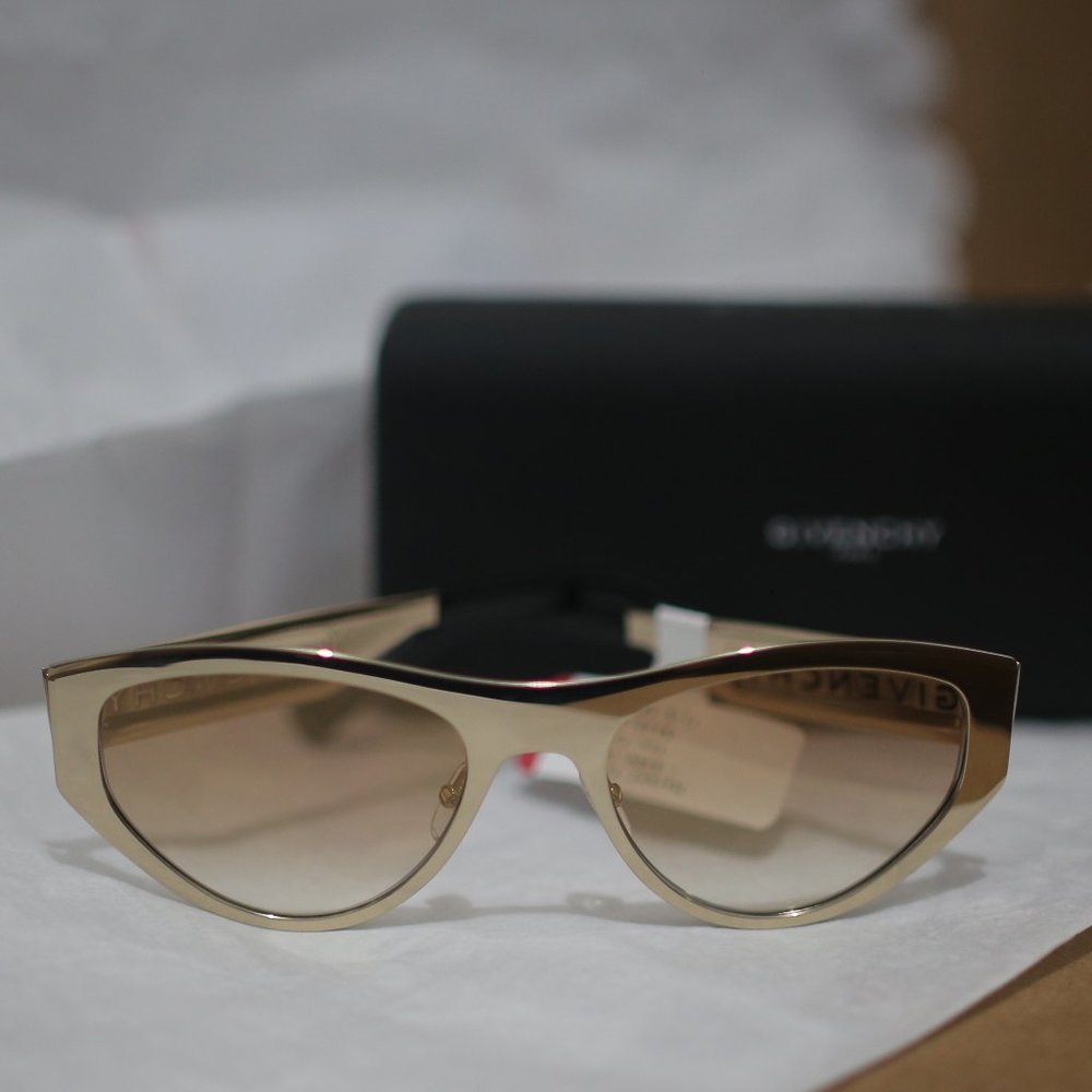 NWT Givenchy Gold Golden Oval Sunglasses